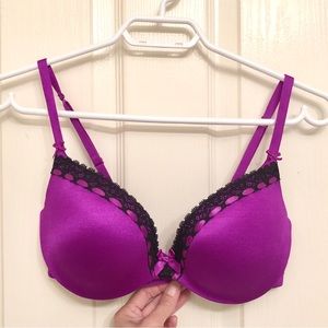 La Senza Purple Push Up Bra 32D